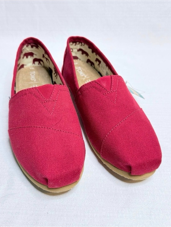 Toms Shoes - TOMS Alpargata Paper Source Red Slip-On Shoe Women’s Sz:9 NWT